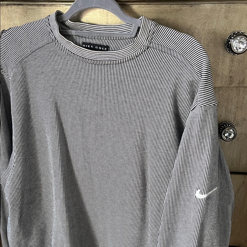 Vintage Nike Golf Men's Striped Crewneck Sweater